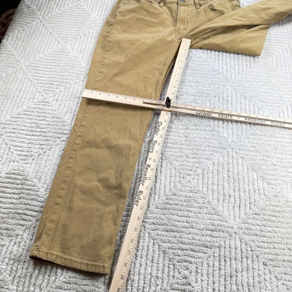 Levis 514 Straight Fit Pants Men 33x30 Tan Khaki Cotton Casual Workwear Trousers